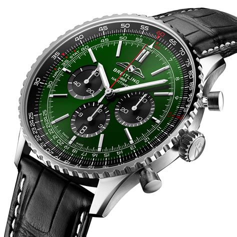 breitling navitimer chronograph stainless steel men's watch|More.